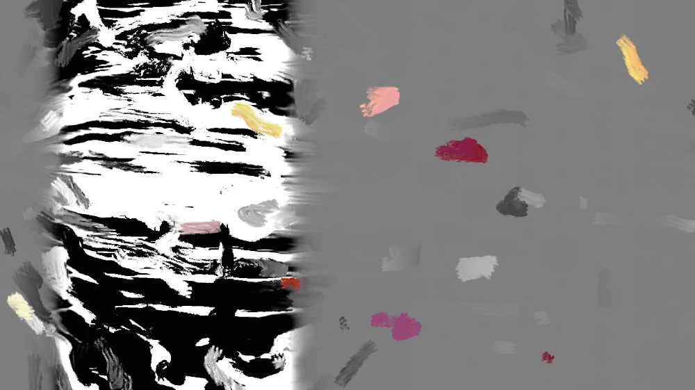 Image 'reflets &mdash; dualmode paint &mdash; default test 1 3 2'.