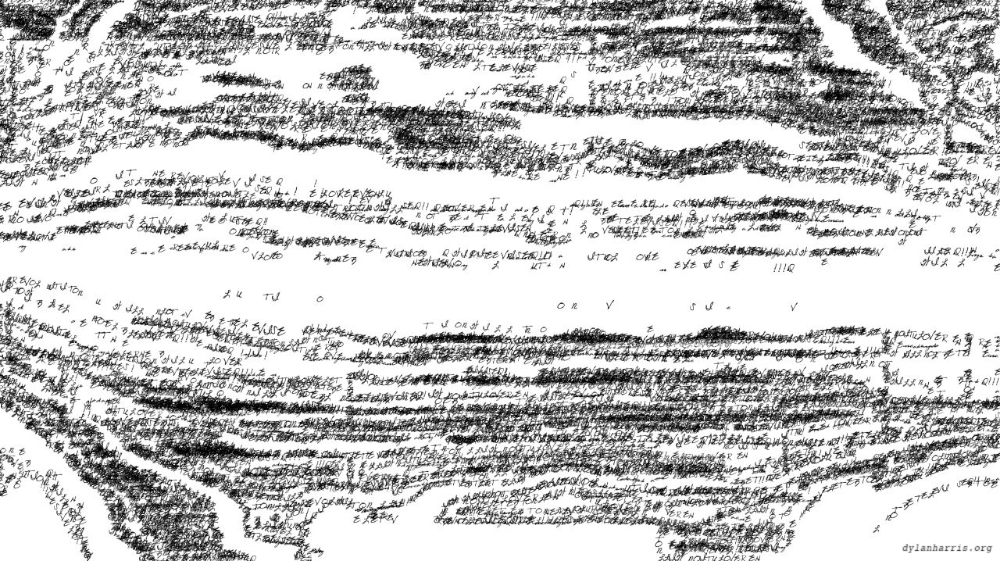 Image 'reflets &mdash; paint action sequence &mdash; text render 2'.