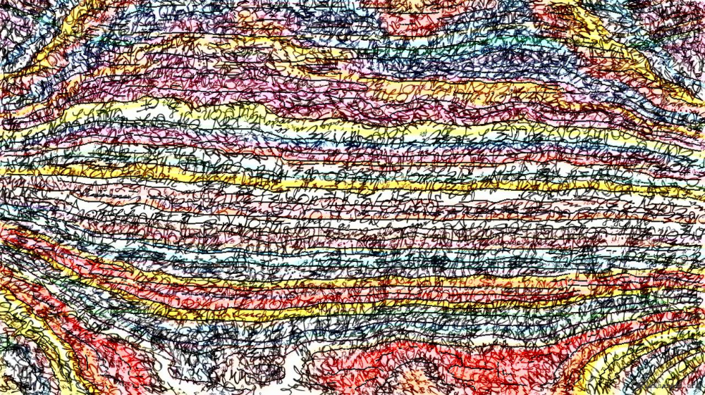 Image 'reflets &mdash; paint action sequence &mdash; text render 5'.