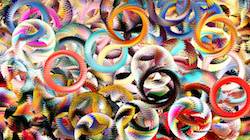 Third of 'reflets &mdash; paint synthesiser classic &mdash; 3.0 collection textures 4'.