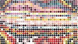 Second of 'reflets &mdash; paint synthesiser classic &mdash; speciality tiling 1'.