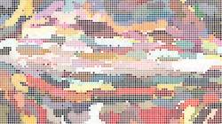 Fifth of 'reflets &mdash; paint synthesiser classic &mdash; speciality tiling 1'.