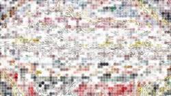 Sixth of 'reflets &mdash; paint synthesiser classic &mdash; speciality tiling 3'.