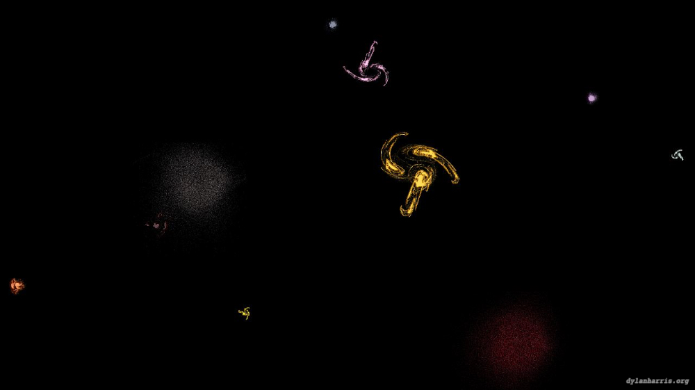 Image 'reflets &mdash; paint action sequence &mdash; time particle examples 2'.