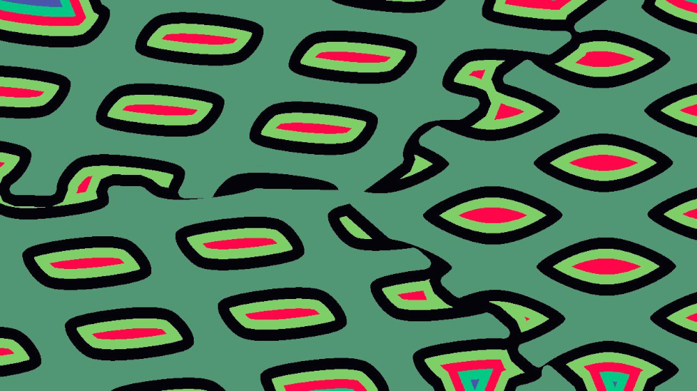 Image 'reflets &mdash; msg &mdash; abstract trisheet 2'.