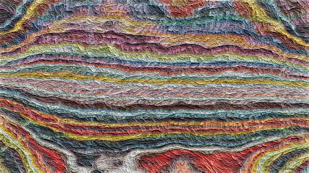 Image 'reflets &mdash; paint action sequence &mdash; textured surface simulations 2 1'.