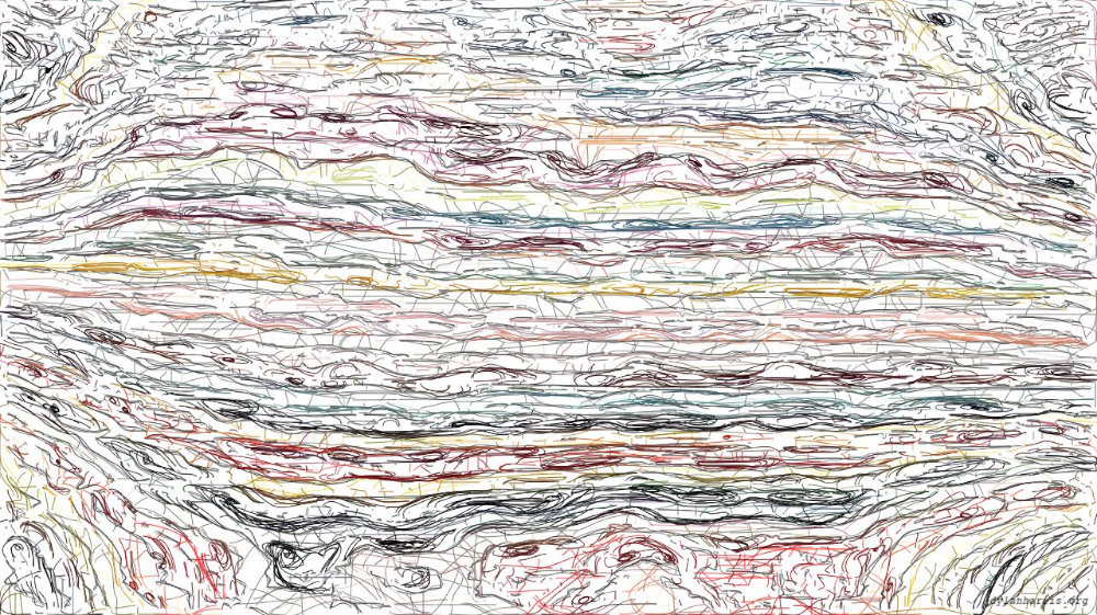 Image 'reflets &mdash; paint action sequence &mdash; vector 2 5'.