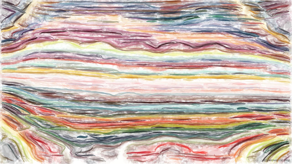 Image 'reflets &mdash; paint action sequence &mdash; vector colour 8'.