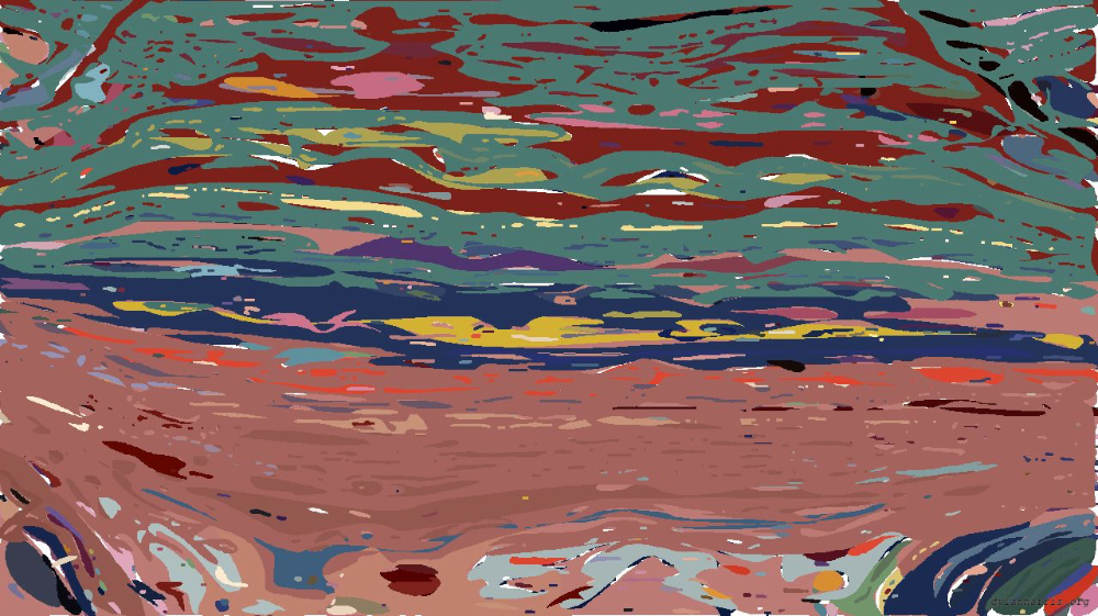 Image 'reflets &mdash; paint action sequence &mdash; vector efx 1 5'.