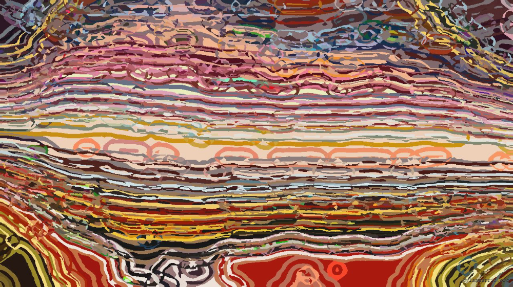 Image 'reflets &mdash; paint action sequence &mdash; vector efx 2 6'.