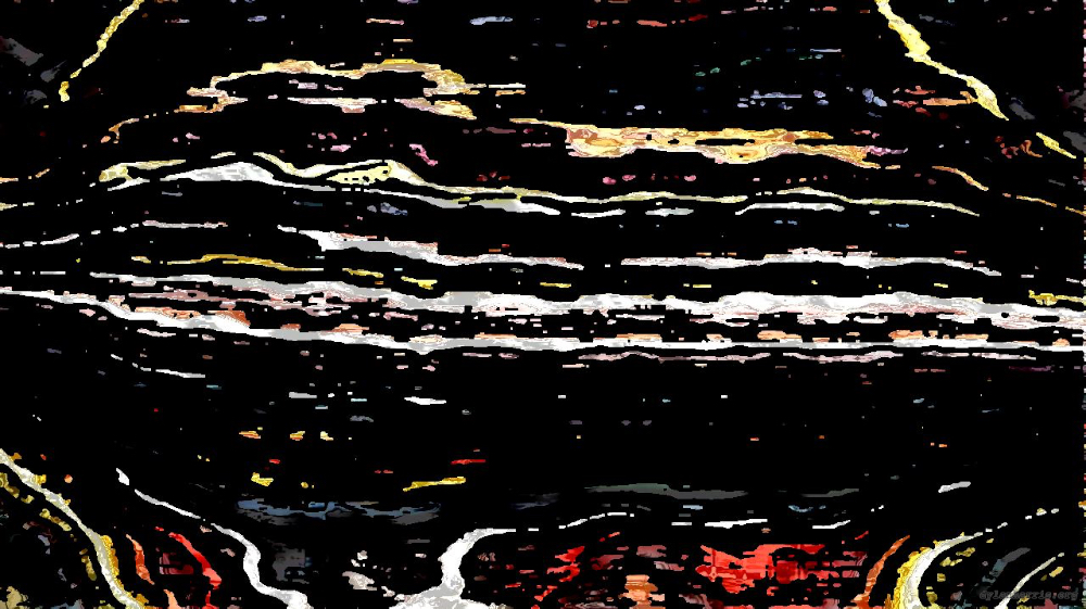 Image 'reflets &mdash; paint action sequence &mdash; vern pas 2 1 4'.