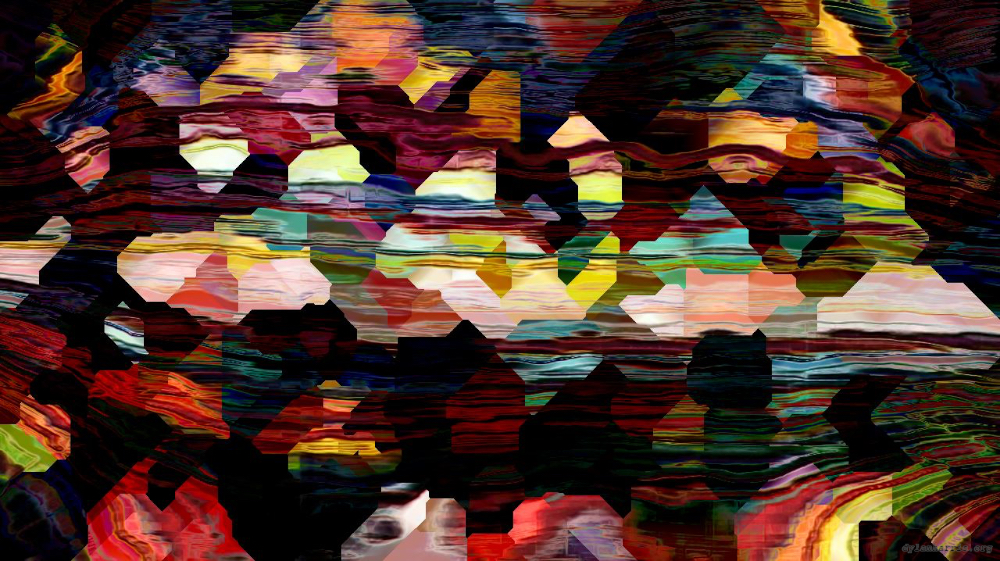 Image 'reflets &mdash; paint action sequence &mdash; vern pas 2 1 1'.