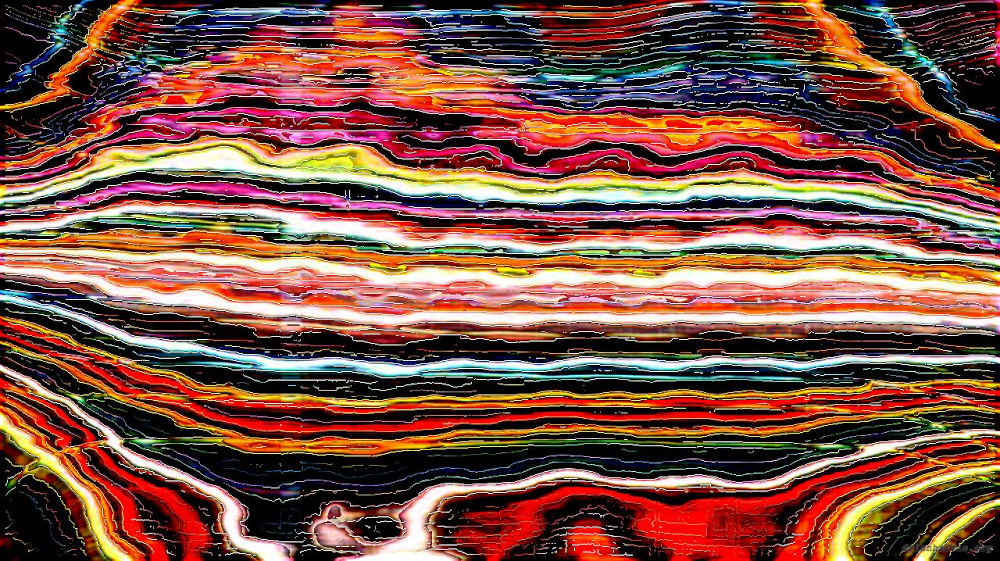 Image 'reflets &mdash; paint action sequence &mdash; vern pas 2 1 3'.