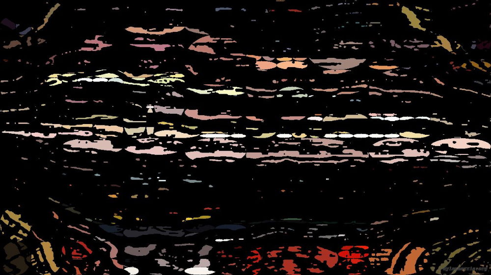 Image 'reflets &mdash; paint action sequence &mdash; vern pas 2 1 7'.