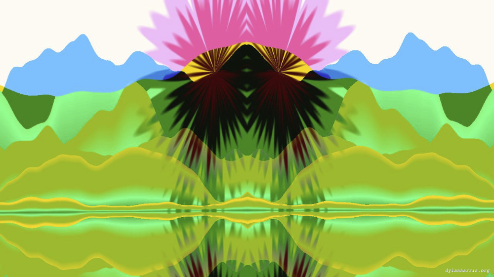 Image 'reflets &mdash; msg &mdash; abstract 1 vert mountains 1 2'.