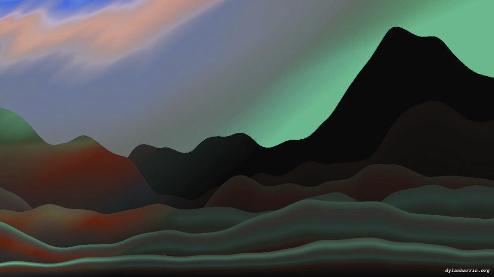 Image 'reflets &mdash; msg &mdash; abstract 1 vert mountains 2 6'.