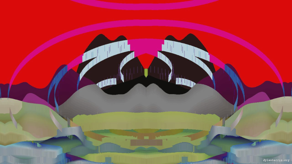 Image 'reflets &mdash; msg &mdash; abstract 1 vert mountains 4 1'.