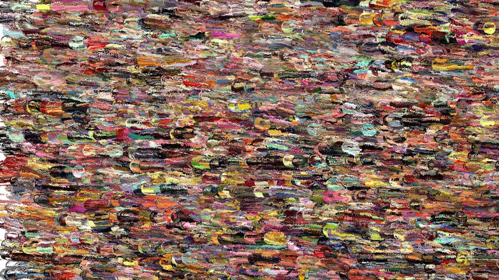 Image 'reflets &mdash; paint synthesiser classic &mdash; wacom w artpen rotation 2 1'.