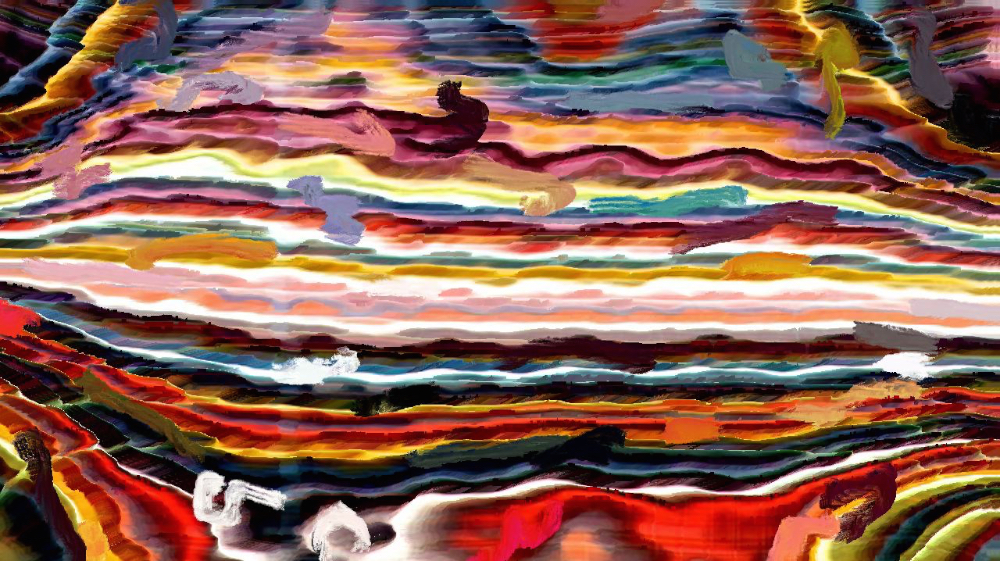 Image 'reflets &mdash; dualmode paint &mdash; default warp test 1 2'.