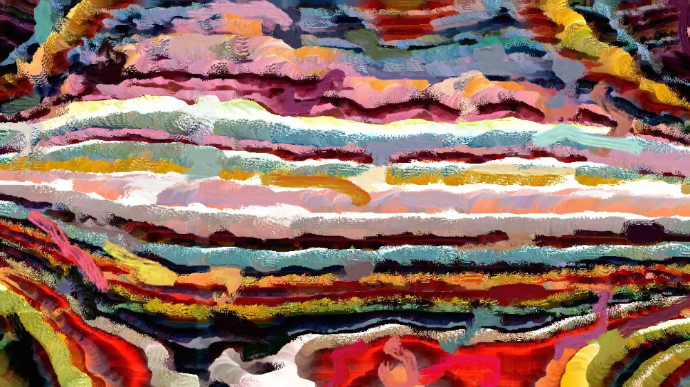 Image 'reflets &mdash; dualmode paint &mdash; default warp test 2 8'.