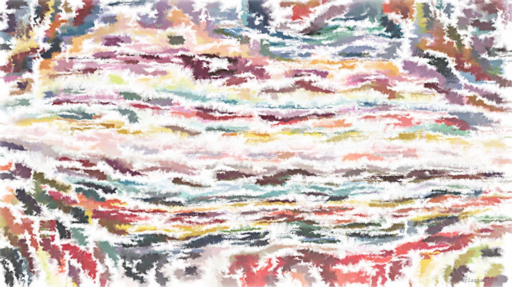 Image 'reflets &mdash; paint action sequence &mdash; watercolour styles 1 1'.