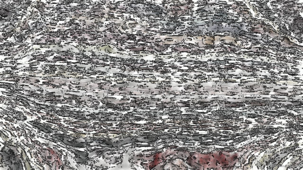 Image 'reflets &mdash; paint action sequence &mdash; watercolour styles 1 3'.