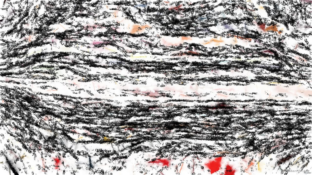 Image 'reflets &mdash; paint action sequence &mdash; watercolour styles 1 8'.