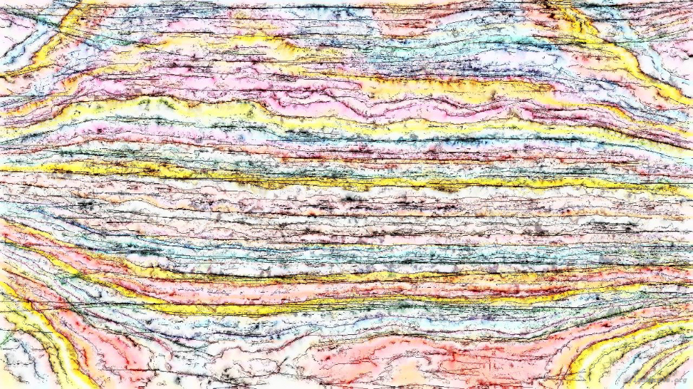 Image 'reflets &mdash; paint action sequence &mdash; watercolour styles 3 3'.