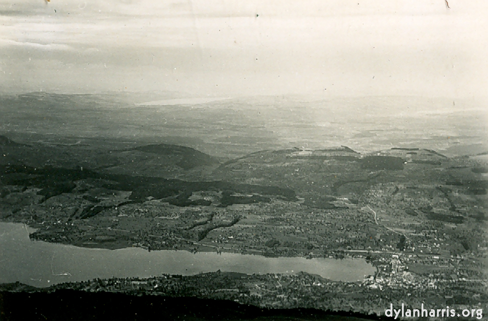 image: Kussnacht and the Vierwaldstr&auml;ttersee from Rigi Kulm. Lake Sempacher in left Horizon. Looking West.