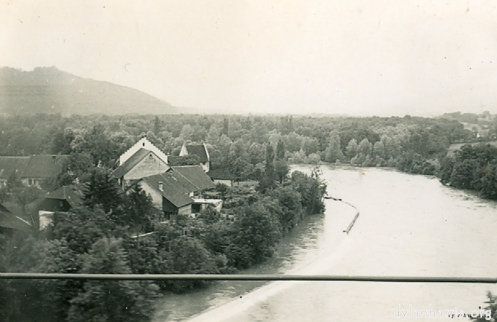 image: River Lummat from train.