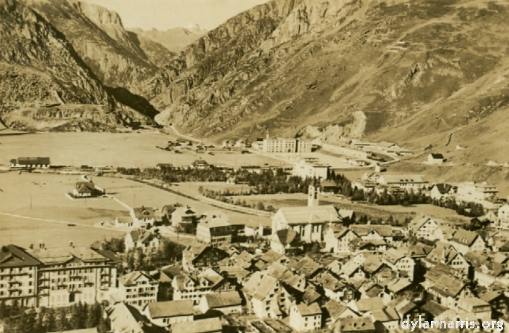 image: Postcard [[ Andermatt 4750ft towards G&ouml;schenen. ]]