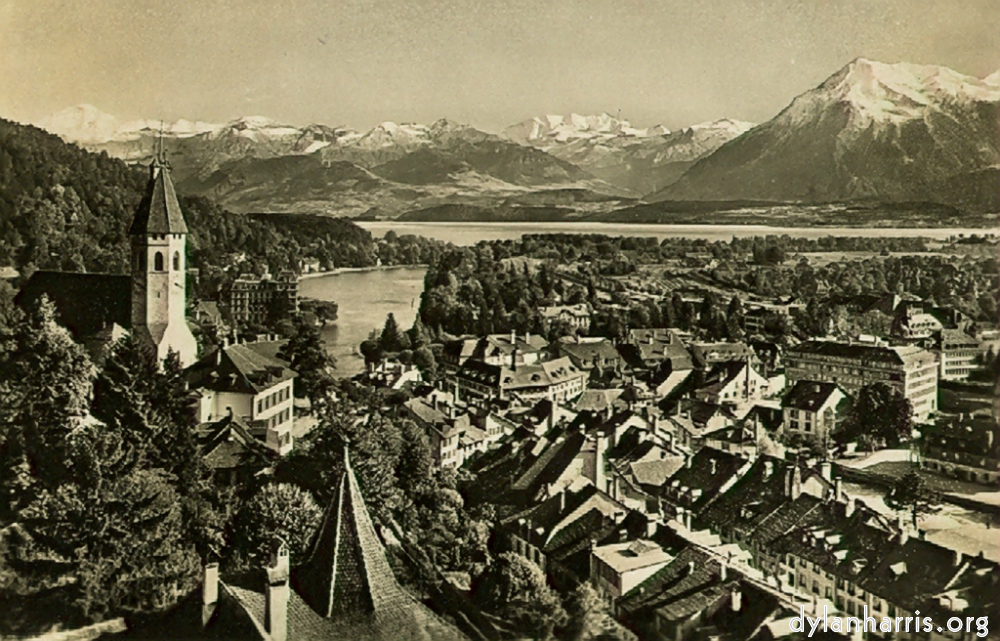 Postcard [[ Thun and the Alps. ]]