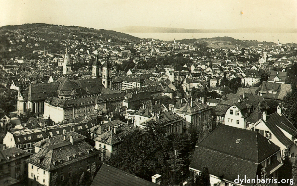 image: Postcard [[ View of Lake Constance, St. Gall (no it isn&rsquo;t, it&rsquo;s the town of St. Gall &mdash; DJH). ]]