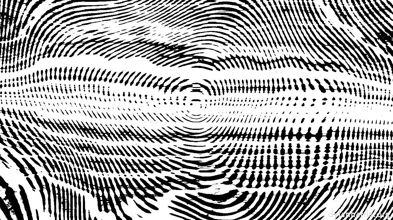 image: source process :: bwcircularwobblescreen