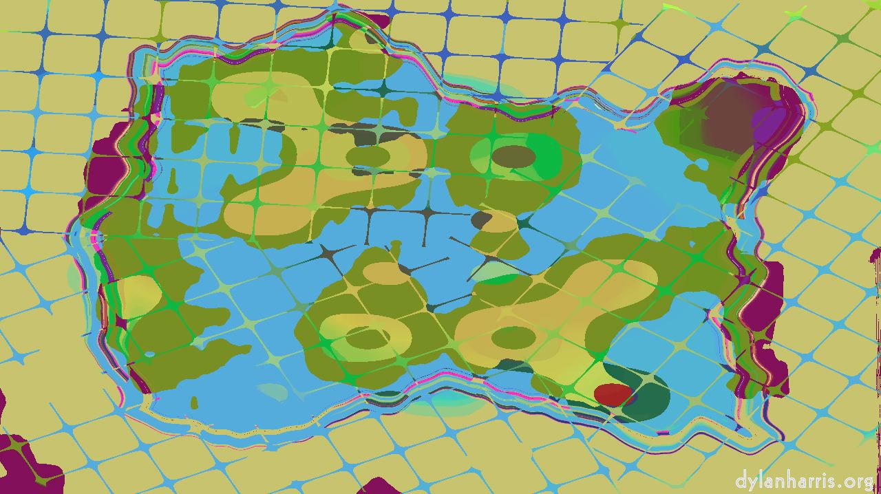 image: abstract :: hangingpaintedmesh